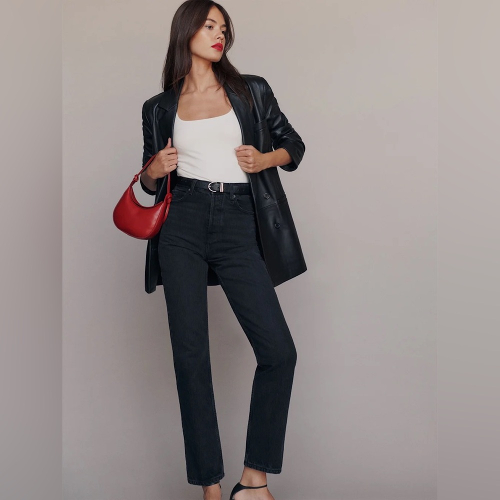 Reformation Cynthia High Rise Straight Jeans